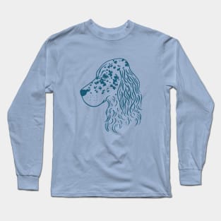 English Setter (Light Blue and Blue) Long Sleeve T-Shirt